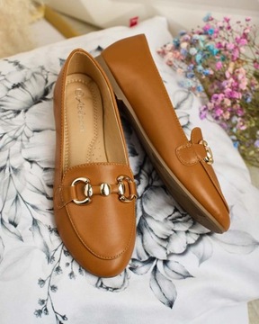 ЖЕНСКИЕ МОКАСИНЫ ВЕРБЛЮЖНОГО цвета GOPPETA 37