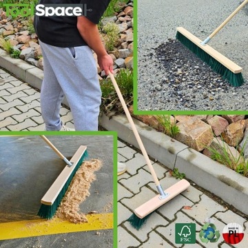 УЛИЧНЫЙ РАБОТНИК 30 СМ ЩЕТКА ДЛЯ ПОДМЕТАНИЯ УЛИЦ И БРУСТОЧНАЯ ЩЕТКА 30 см