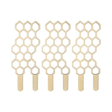 ch-Wooden Garden Trellis Support Holder, Honeycomb