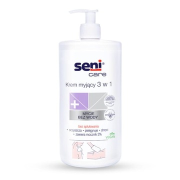 SENI CARE krem myjący 3 w 1 1000ml z mocznikiem