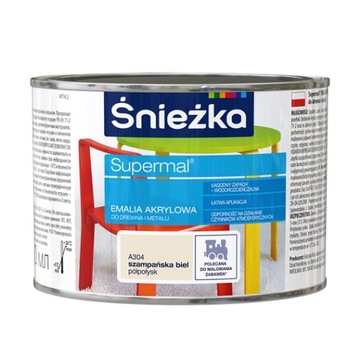 SUPERMAL EMALIA AKRYL SZAMPAŃS BIEL PÓŁPOŁYSK 0,4L