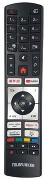 Oryginalny pilot do tv Telefunken RC4518P Uniwersalny SMART Netflix