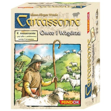 Gra planszowa. Carcassonne Owce i wzgórza 9 rozszerzenie. Mindok