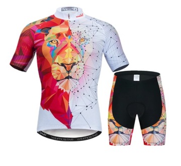MĘSKI STRÓJ ROWEROWY KOLARSKI KOMPLET NA ROWER
