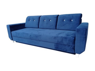 Kanapa sofa milton z kryształkami z funkcja spania