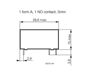 Контактное реле SIEMENS V23061A1005A402 12В