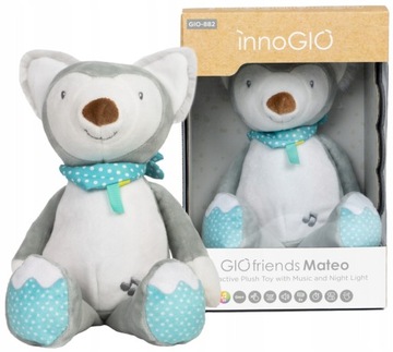 InnoGIO Lis MATEO Interaktywny Świecący Szumiący Uspokaja