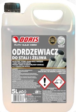 DORIS ODRDZEWIACZ PROFESIONALNY DO STALI I ŻELIWA KWAS FOSFOROWY PREMIUM 5L
