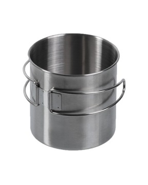 Kubek stal nierdz. 800 ml składany uchwyt MIL-TEC