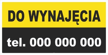 Baner Reklamowy Solidny 2m x 1m Wynajmę Do Wynajęcia
