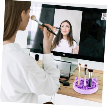 Pudełko Do Przechowywania Pędzli Do Makijażu Do Czyszczenia Szczotek Do Wło