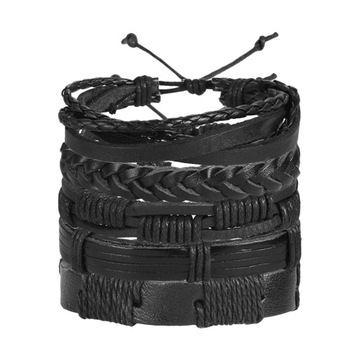 5 sztuk Liny nadgarstek Cuff Wrap bransoletki