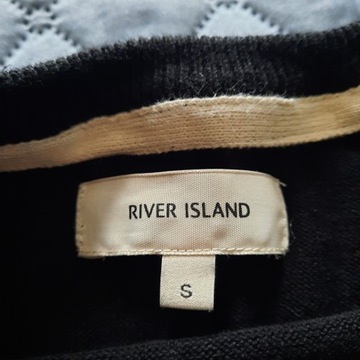 męski sweter czarny River Island S