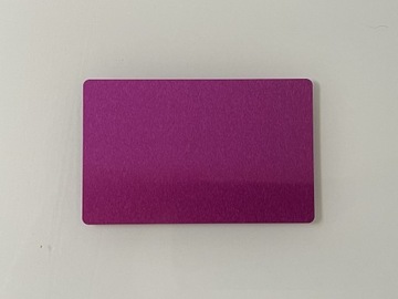 Визитка алюминиевая - 50 шт. (двусторонняя гравировка)