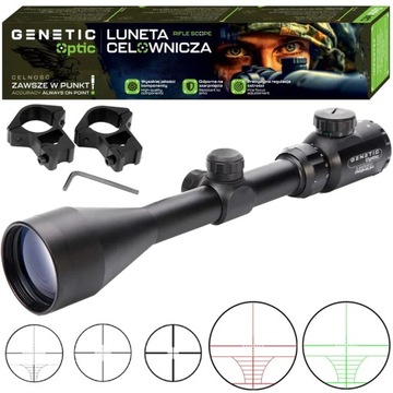 LUNETA CELOWNICZA 3-9X50EG ZOOM CELOWNIK OPTYCZNY PODŚWIETLANY KRZYŻ SIATKA