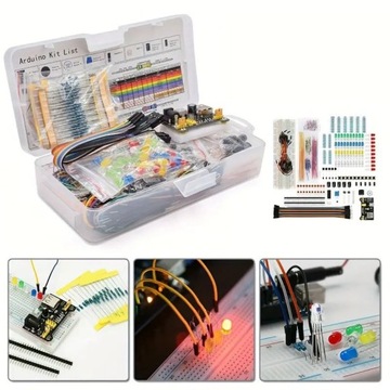 Набор электронных компонентов для Arduino, Pi - Макетная плата - 830 шт.