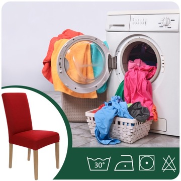 КРАСНЫЙ ПОКРЫТИЕ НА СТУЛ, ЭЛАСТИЧНЫЙ, УНИВЕРСАЛЬНЫЙ, УНИВЕРСАЛЬНЫЕ Чехлы