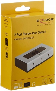 ПЕРЕКЛЮЧАТЕЛЬ АУДИО СТЕРЕО 3XMINIJACK 3,5 ММ РАЗЪЕМ