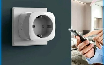 Розетка Tuya Zigbee белая 20А, 3690 Вт, Розетка для ваттметра - программатор