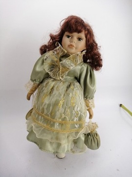 Genuine Porcelain Doll LALKA Z PORCELANY 38CM