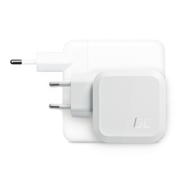 Зарядное устройство GC Power GaN белого цвета, 65 Вт — 2 порта USB-C PowerDelivery 1 порт USB-A QC 3.0