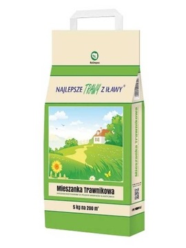 TRAWY Z IŁAWY Trawa mieszanka trawnikowa 5kg 200m² PIĘKNY TRAWNIK ODPORNY !