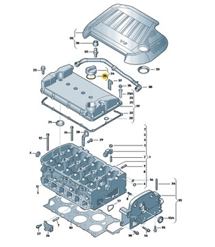 ВЕРХНЯЯ ПРОКЛАДКА МАСЛЯНОЙ ЗАЛИВКИ VW 036115111B