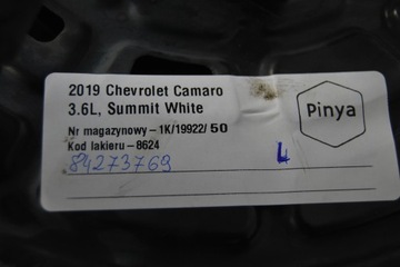 CHEVROLET CAMARO 2.0 ZADNÍ LEVÝ TŘMEN BRZDOVÝ