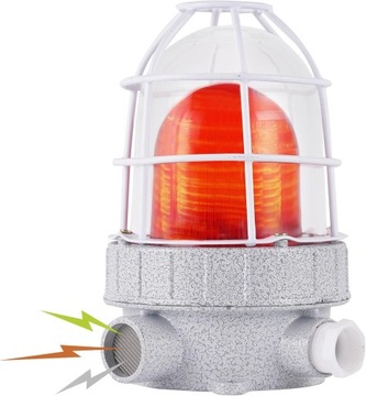 YJINGRUI Syrena alarm,lampa sygnalizacyjna stroboskopowa o mocy 110 dB,