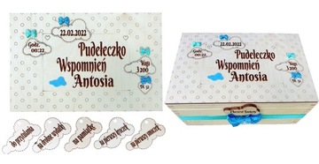 PUDEŁKO WSPOMNIEŃ PREZENT CHRZEST ROCZEK GRAWER