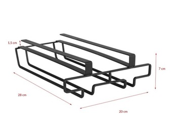 ВЕШАЛКА, подвесной подстаканник, черный