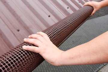 ПРОЧНАЯ ЗАЩИТНАЯ СЕТКА ДЛЯ ЖЕЛОБОВ ОТ ЗАГРЯЗНЕНИЙ 2mb КОРИЧНЕВАЯ 10шт