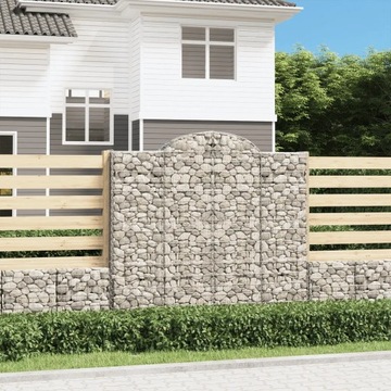 Kosze gabionowe, 10 szt, 200x50x180/200cm, galwanizowane żelazo Lumarko!