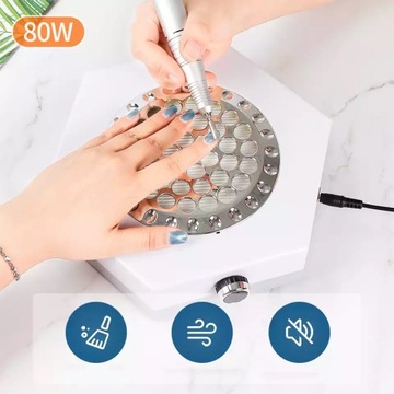 POCHŁANIACZ PYŁU DO PAZNOKCI KASETOWY 80W 858-6