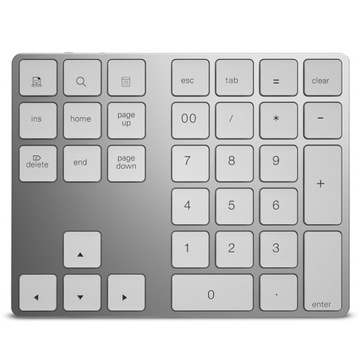 Klawiatura numeryczna do laptopa, bezprzewodowa Bluetooth, membranowa typer