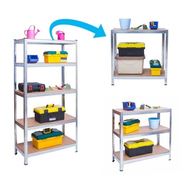 Полка складская металлическая 180 х 90 х 40 см Humberg HR-812