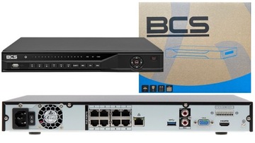 BCS REJESTRATOR IP NVR08025ME-P-II / 8 CH+ 8PoE