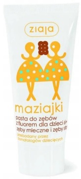ZIAJA MAZIAJKI PASTA DO ZĘBÓW Z FLUOREM 6+ LODY