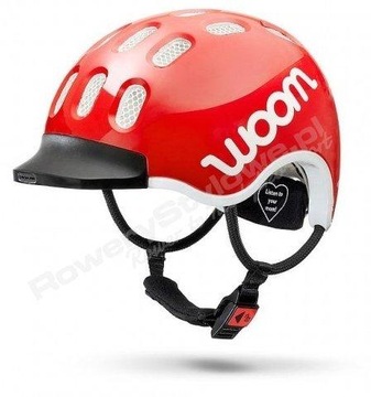 Велосипедный шлем Woom Kids, размер S, 50-53 см, красный
