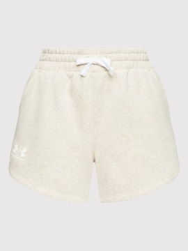 Under Armour Szorty sportowe Ua Rival Fleece 1369858 Beżowy Loose Fit