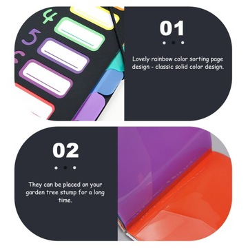 Kolorowe spinacze do segregatorów, folder, organizer, paragon