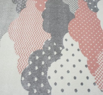 Детский коврик Bambi Clouds розовый 120 см х 170 см