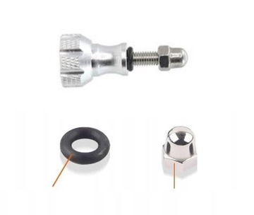 Śruba aluminiowa SHOOT krótka SREBRNA - GoPro DJI ACTION Insta360 (GP.106C)