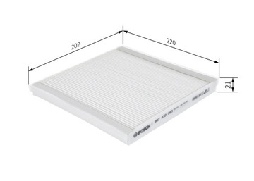 BOSCH FILTR KABINA KABINY VOLVO V40 95-04