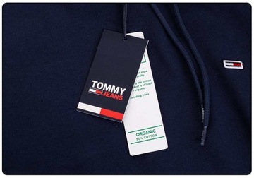 TOMMY HILFIGER BLUZA MĘSKA Z KAPTUREM TJM REGULAR FLEECE HOODIE NAVY r.XL