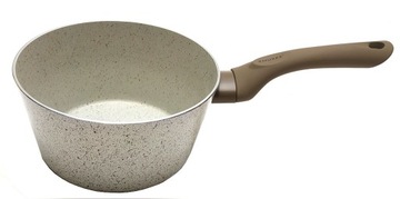 Rondel z powłoką nieprzywierającą 16 x 8,5cm beżowy marmurek