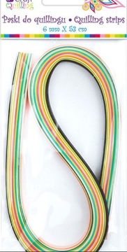 PASKI DO QUILLINGU 6 MM, 108 SZT. BASIC (18 KOL) DP CRAFT