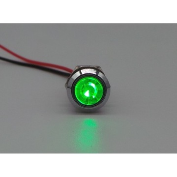 Kontrolka - lampka kontrolna LED 12V kolor Zielony