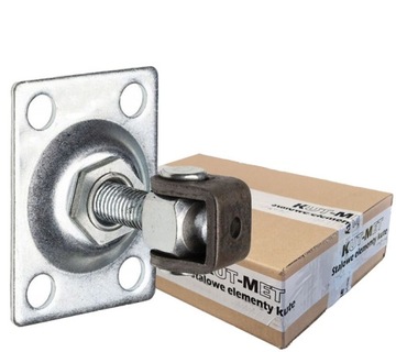 ZAWIASY DO BRAMY FURTKI M12 Z PŁYTĄ DO PRZYKRĘCENIA 75X55X3 MM