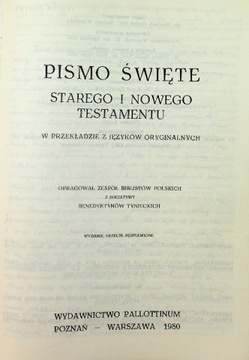 Pismo Święte Starego i Nowego Testamentu